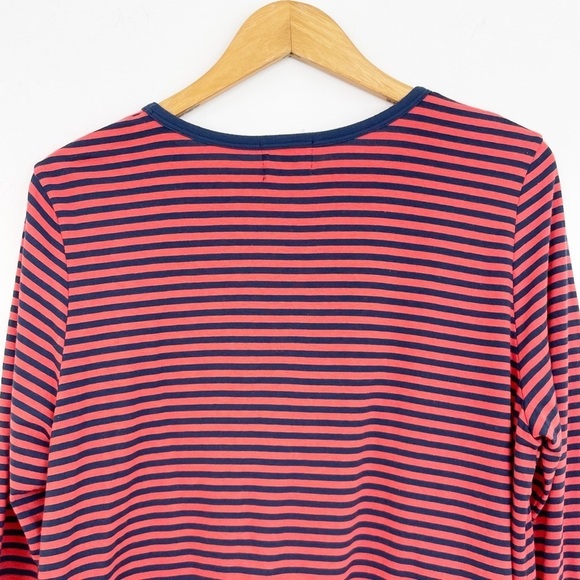 Anthropologie T.L.A Red Cotton Blend Striped Long Sleeves Top Size X-Large - Picture 8 of 15